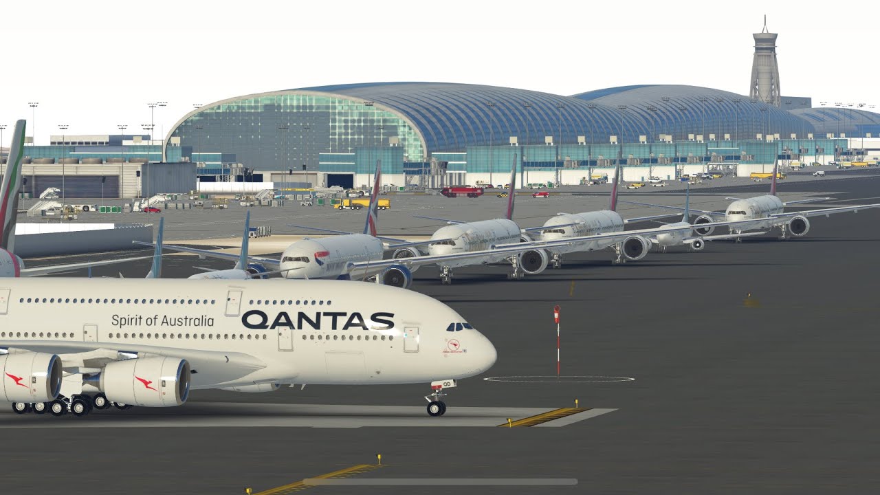 Arrival & Approach in Dubai | Emirates Airbus A380 | Infinite Flight Simulator