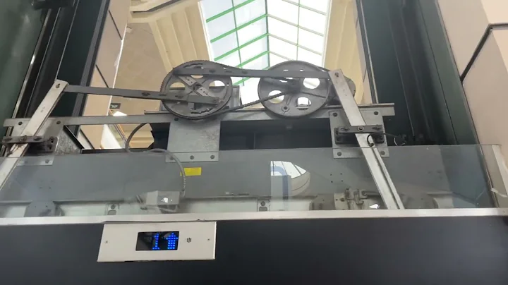 Elevator door operator in motion.