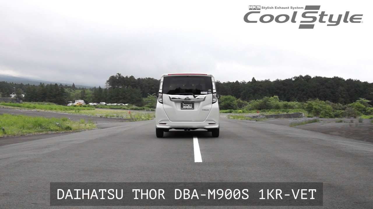 DAIHATSU THOR DBA-M900S 1KR-VET(T/C) HKS Coolstyle - YouTube