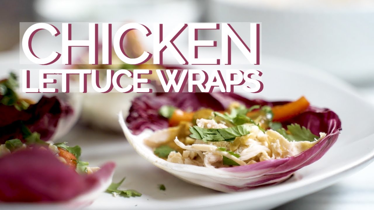 Easy Rotisserie Chicken Lettuce Wraps w/ Peanut Sauce Recipe YouTube