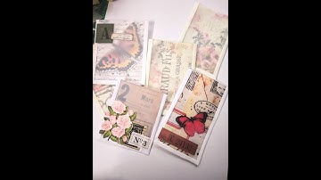 #roxysweeklychallenge Vellum Panel Pockets/transparent pockets for journals-week31#junkjournalpocket