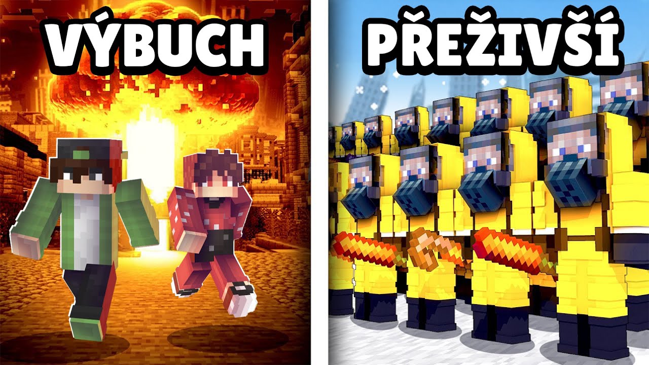Začal jsem NUKLEÁRNÍ Válku YouTuberů v Minecraft Hardcore...