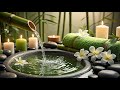 Relaxation Music: Bamboo Water Fountain + Healing Piano 🌿 Sleep Music, Meditation and Nature Sounds