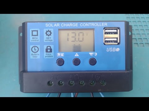 Обзор с настройками солнечного контроллера "SOLAR CHARGE CONTROLLER",модель W88-B. Подготовка к зиме