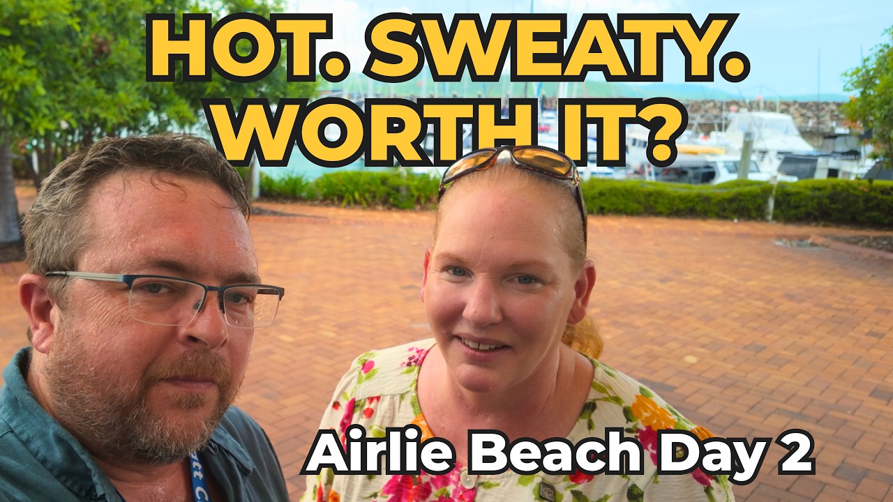Our Sweatiest Cruise Port Day! Airlie Beach Turtle Tour & Anthem Sailaway