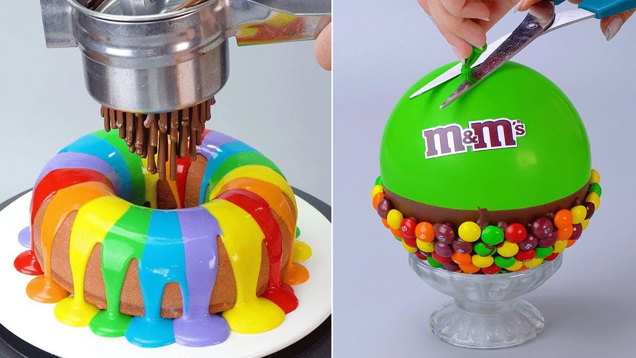 Easy & Wonderful Cake Decorating Tutorials | So Tasty Balloon Chocolate Bowls Cake Idea