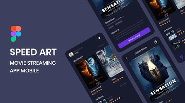 MOVIE STREAMING APP SPEED ART UI DESIGN WITH FIGMA