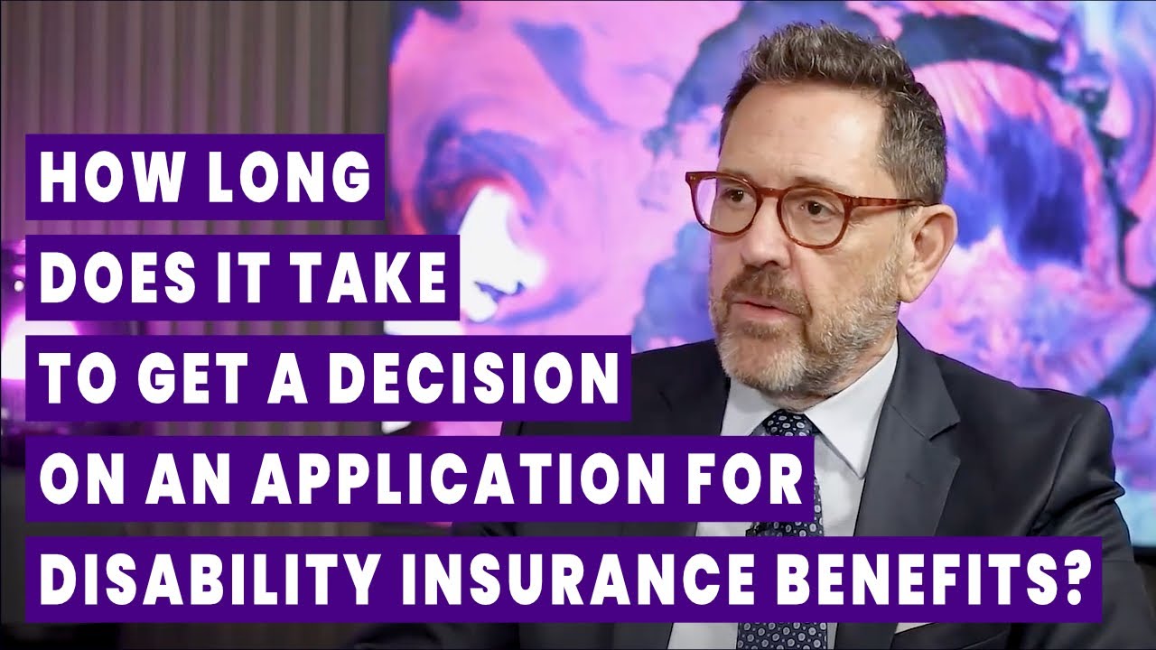 Сколько времени занимает получение решения по заявлению на получение пособия по инвалидности?