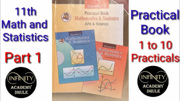 11th Mathematics and statistics Practical book 1 to 10 Practicals answers Maharashtra State Board P1