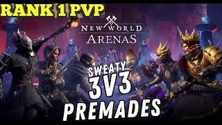 SO EASY TO BE 200 PVP TRACK WITH THIS BUILD - 3v3 Arena Rank1 (Gs/Spear)  -New World PvP Montage