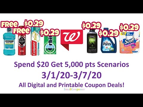 Walgreens Scenarios 3/1/20-3/7/20! All Digital and Printable Coupon Deals!