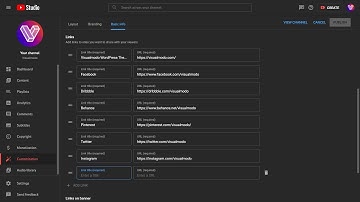 How To Add Custom Links To Your YouTube Channel? Social Media URLs on Banner
