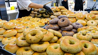 K-Food! 🥯The Secret Behind the Best Handmade 🤤Chewy Bagel in Jeju Island / 제주 줄서서 먹는 베이글 맛집 블루메베이글