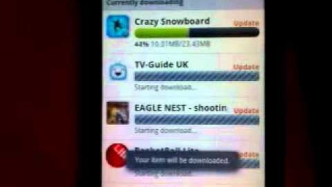 How to Update Android Apps on HTC Desire HD.AVI