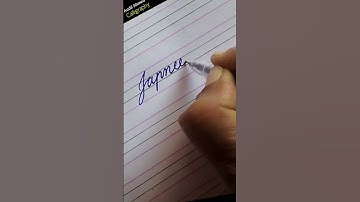 Beautiful name Japneet in cursive writing | calligraphy practice for beginners#shorts