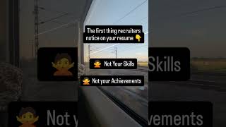 6 seconds to impress a recruiter! #jobstips #resume #interviewingtips