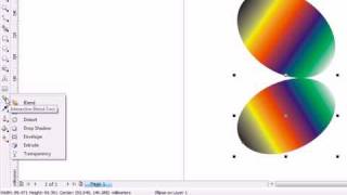 Corel draw -- interactive fill tool