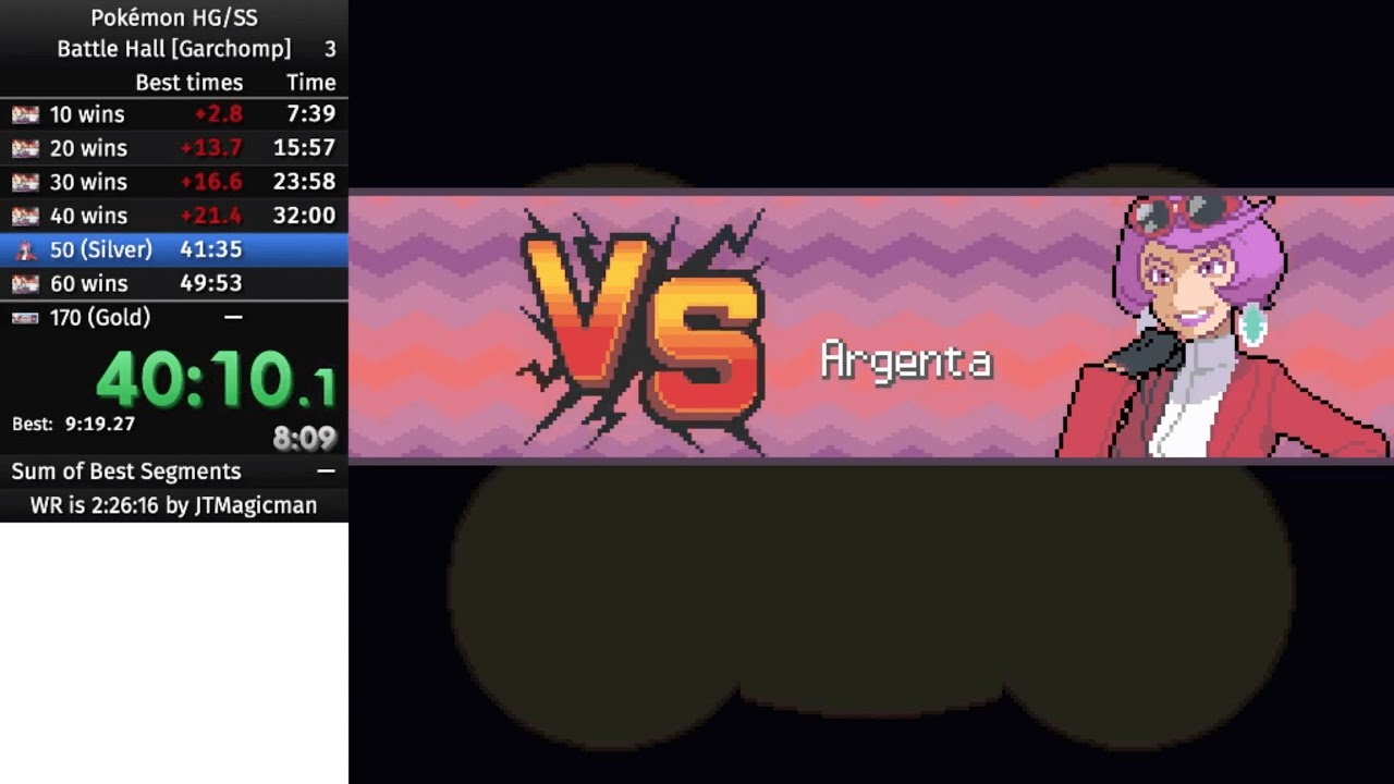 Pokémon HG/SS Battle Hall speedrun in 2:20:48 - YouTube