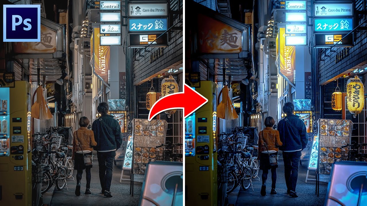 CARA EDIT FOTO MALAM HARI JADI LEBIH DRAMATIS - TUTORIAL PHOTOSHOP