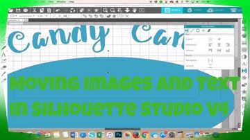 Moving Images or Letters on the Mat in Silhouette Studio V4