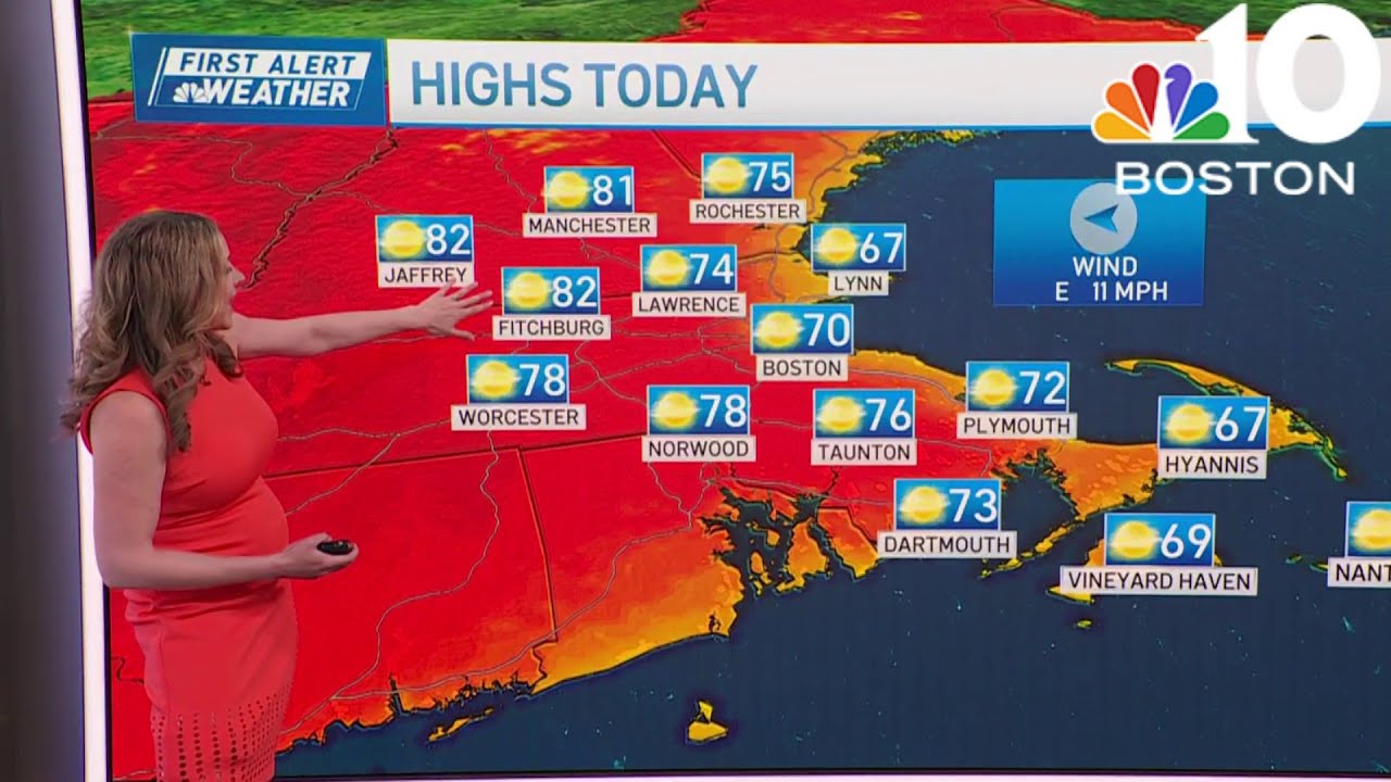 Perfect day today in Boston with temperatures in the 70s - YouTube