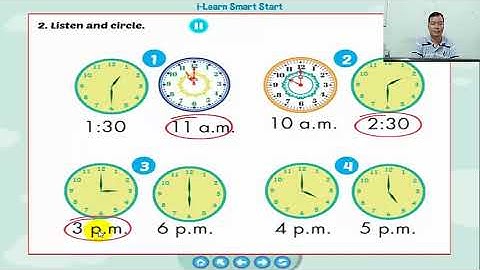 I-learn Smart Start Grade 4 | Theme 5: Time | Lesson 1