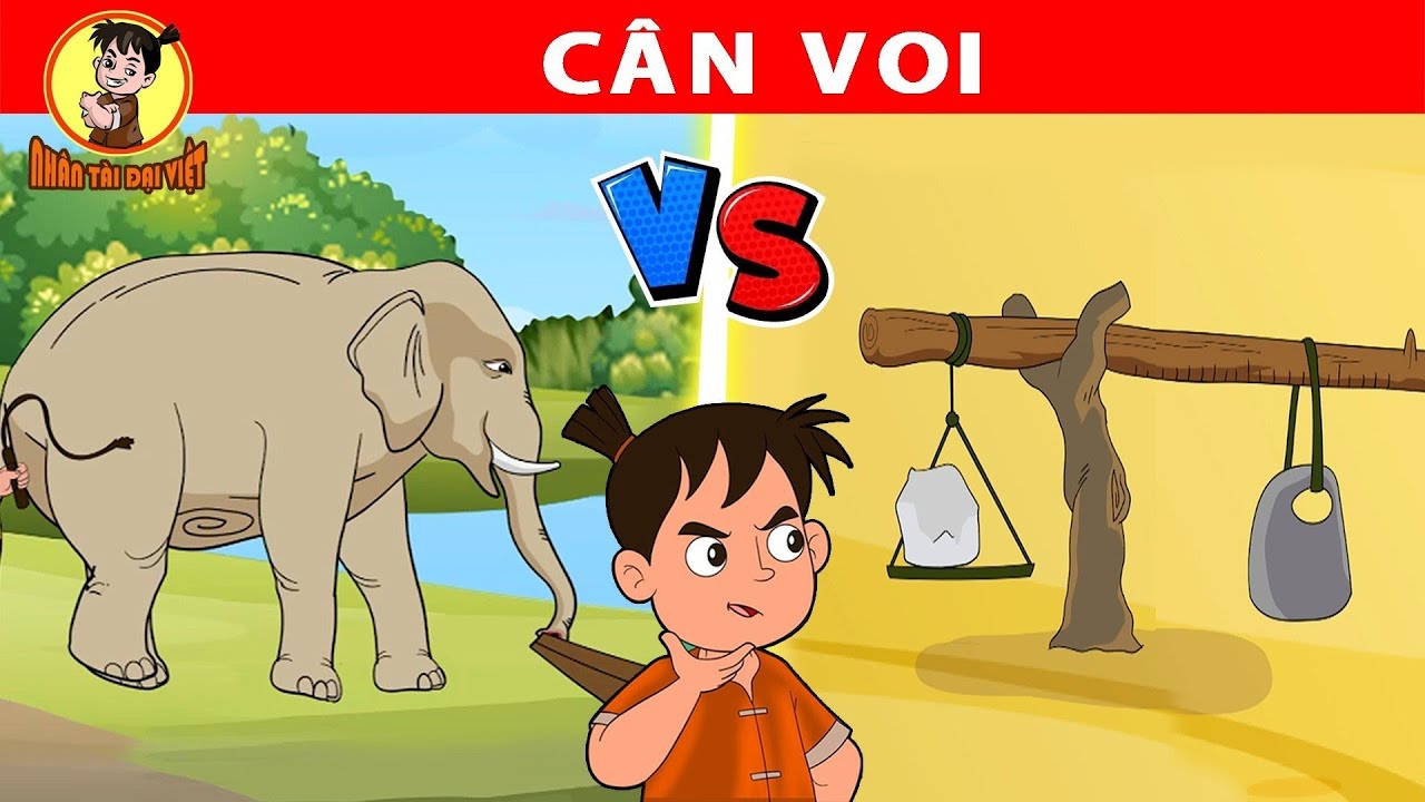 MẸO CÂN VOI - Nhân Tài Đại Việt  - Phim hoạt hình - Truyện Cổ Tích - Tuyển tập phim hay