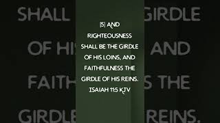 BIBLE AUDIO ISAIAH 11:5 || God's Word - Bible Stories #Shorts