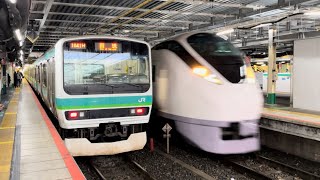 【通過シーン】常磐線特急E657系松戸駅通過シーン