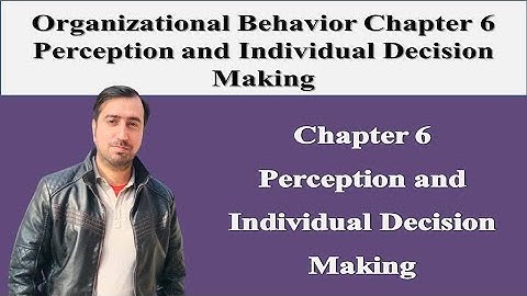 OB Chapter 6 Perception and Individual Decision Making