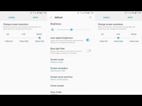 samsung galaxy s6 and s6 edge change screen resolution youtube galaxy s6 screen size