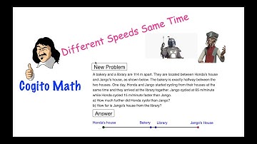 Past PSLE Math Question - Different Speeds Same Time Problem