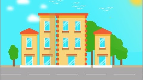Flat Design Buildings – Vector City | Adobe Illustrator Tutorials