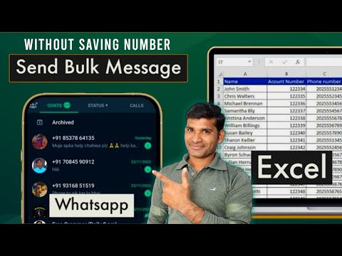 Send Bulk messages on WhatsApp | How to send WhatsApp from Excel Sheet?