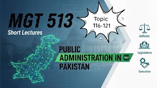 MGT 513 -PUBLIC ADMINISTRATION IN PAKISTAN,SHORT LECTURE 02-TOPIC 116-121 FINAL TERM