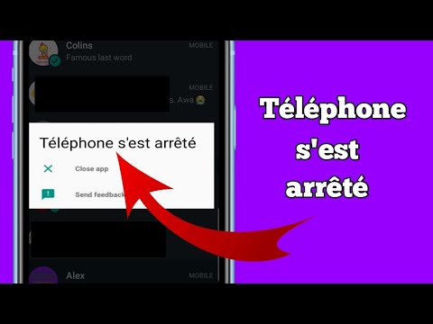 Comment régler le problème, téléphone s'est arrêté
