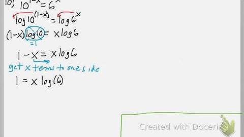 Math 111 : 4.5 part 1 #10 (Precalculus Tutorial : Exponential & Logarithmic Equations)