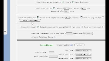 FireFly POS Set Up Employee Timeclock