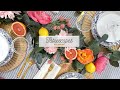 A Floral + Citrus Table Setting 🌸 | Tablescapes