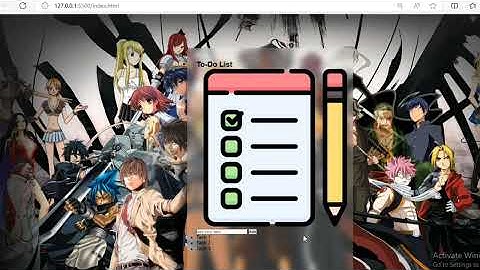 Anime Style TO-Do-List using html css and Javascript #coding #frontend #javascript  #tutorial