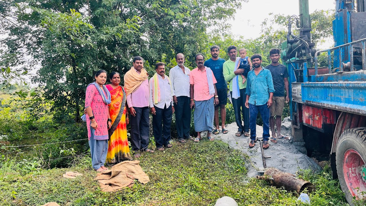 New borewell water pressure