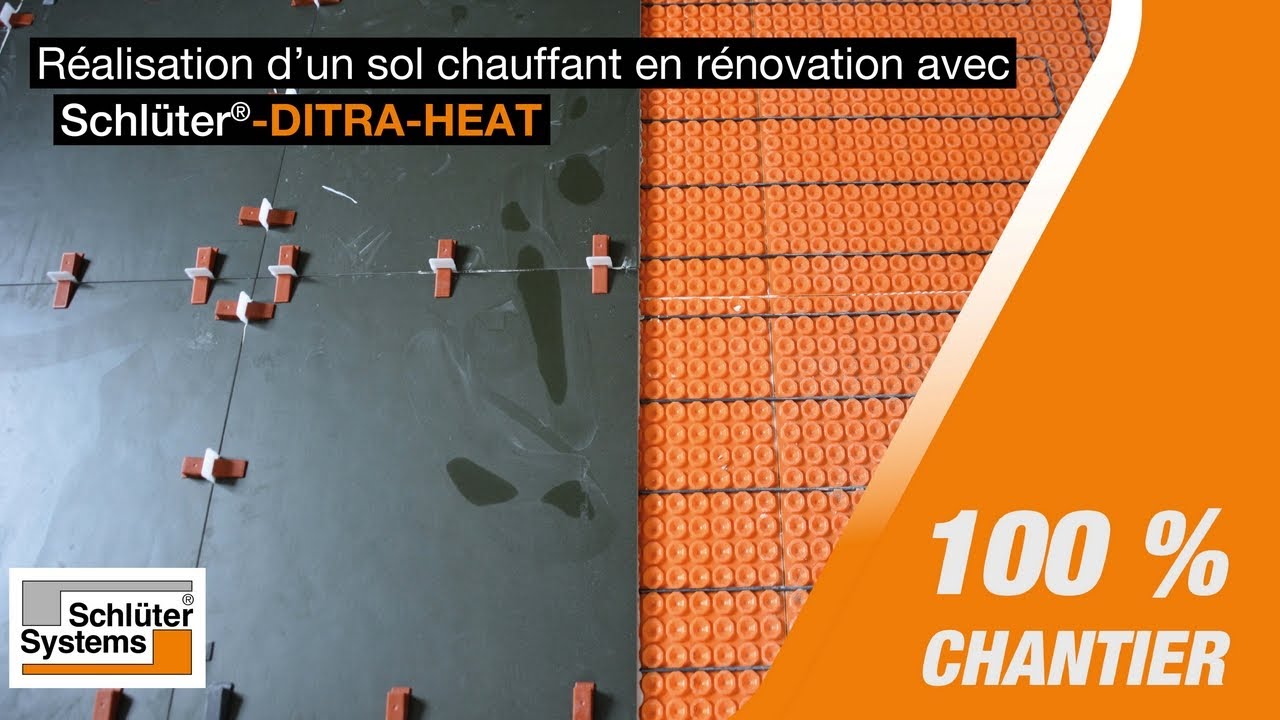 Réalisation d'un sol chauffant sous carrelage avec Schlüter-DITRA-HEAT