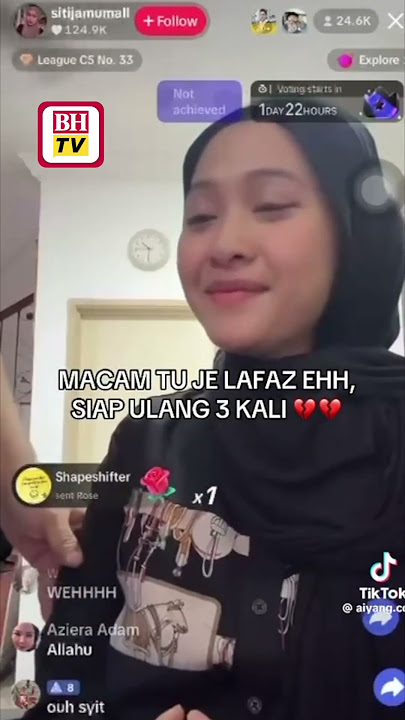 Suami lafaz cerai terhadap Siti Jamumall 'live' di TikTok