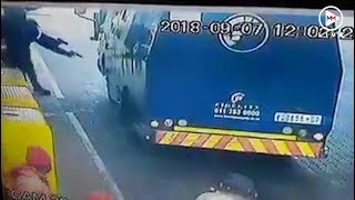 A cash-in-transit van robbed in Johannesburg. Again.