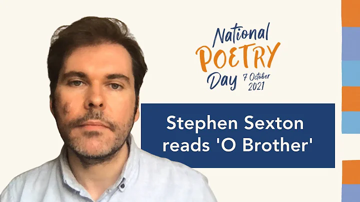 National Poetry Day 2021 | Stephen Sexton | 'O Bro...