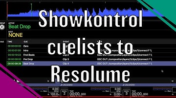 Creating Showkontrol Cuelists and triggering Resolume