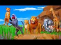 The lion king  monkey rescue baby lion  ultimate recap cartoon  king lion searching for baby lion