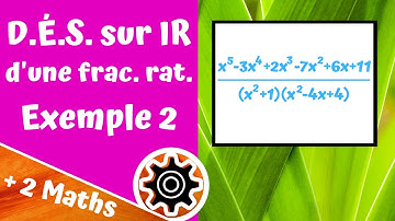 Décomposition en éléments simples sur IR - Exemple 2