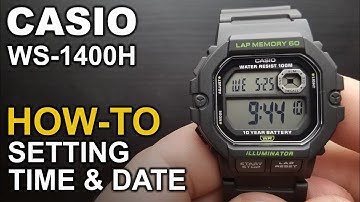Casio WS 1400H - Setting the time and date - Module 3511