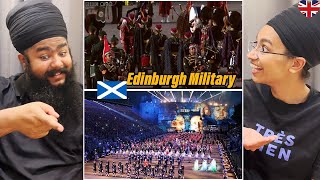 INDIAN Couple in UK React on The Massed Pipes and Drums | Edinburgh Military Tattoo - BBC